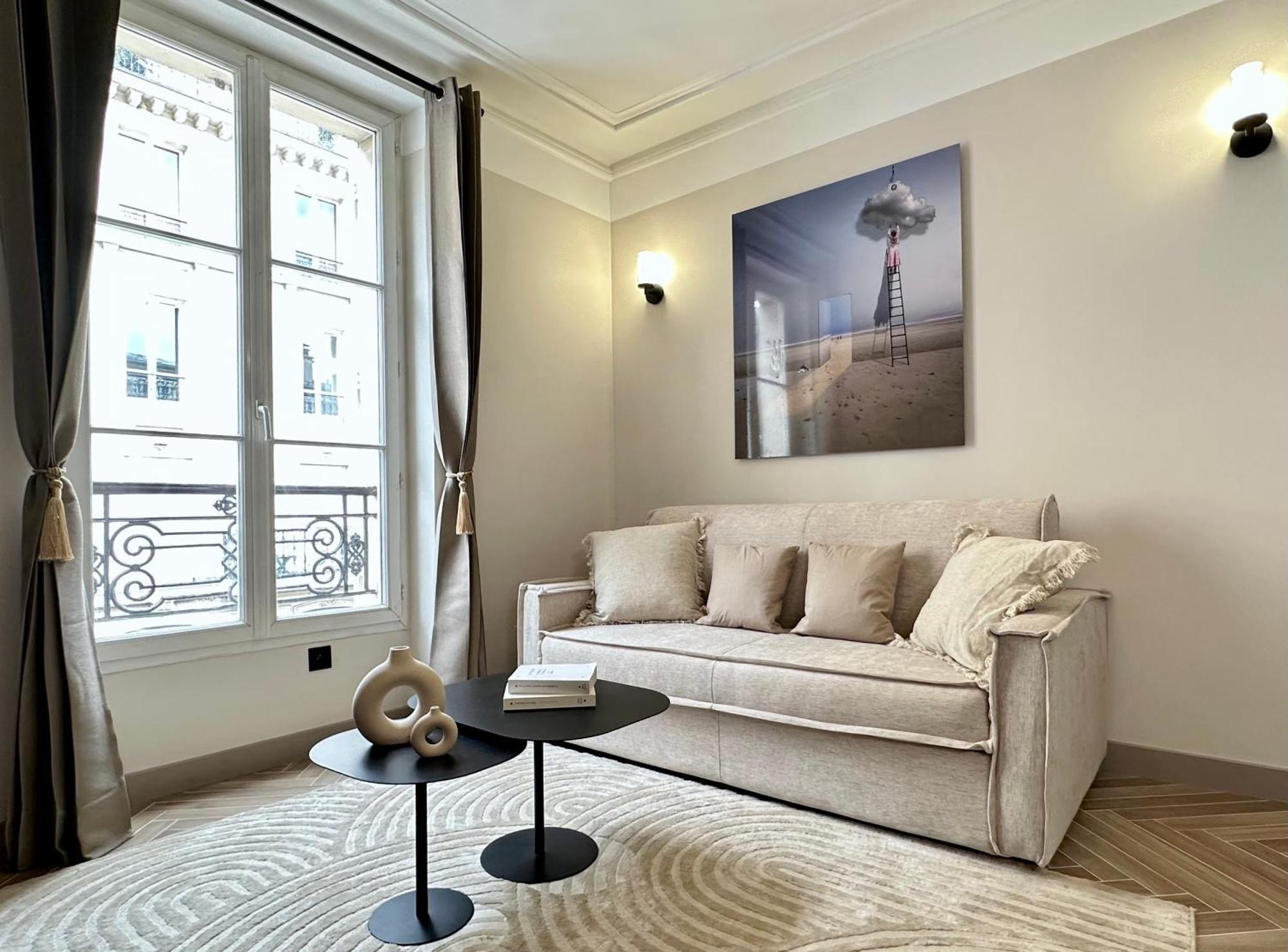 Appartement Charming With Eiffel Tower View *